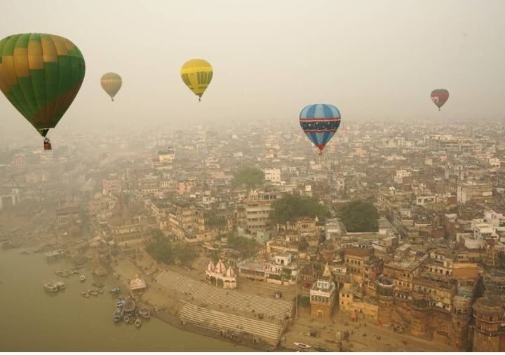 hot air balloon in varanasi booking 2023